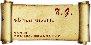 Néhai Gizella névjegykártya